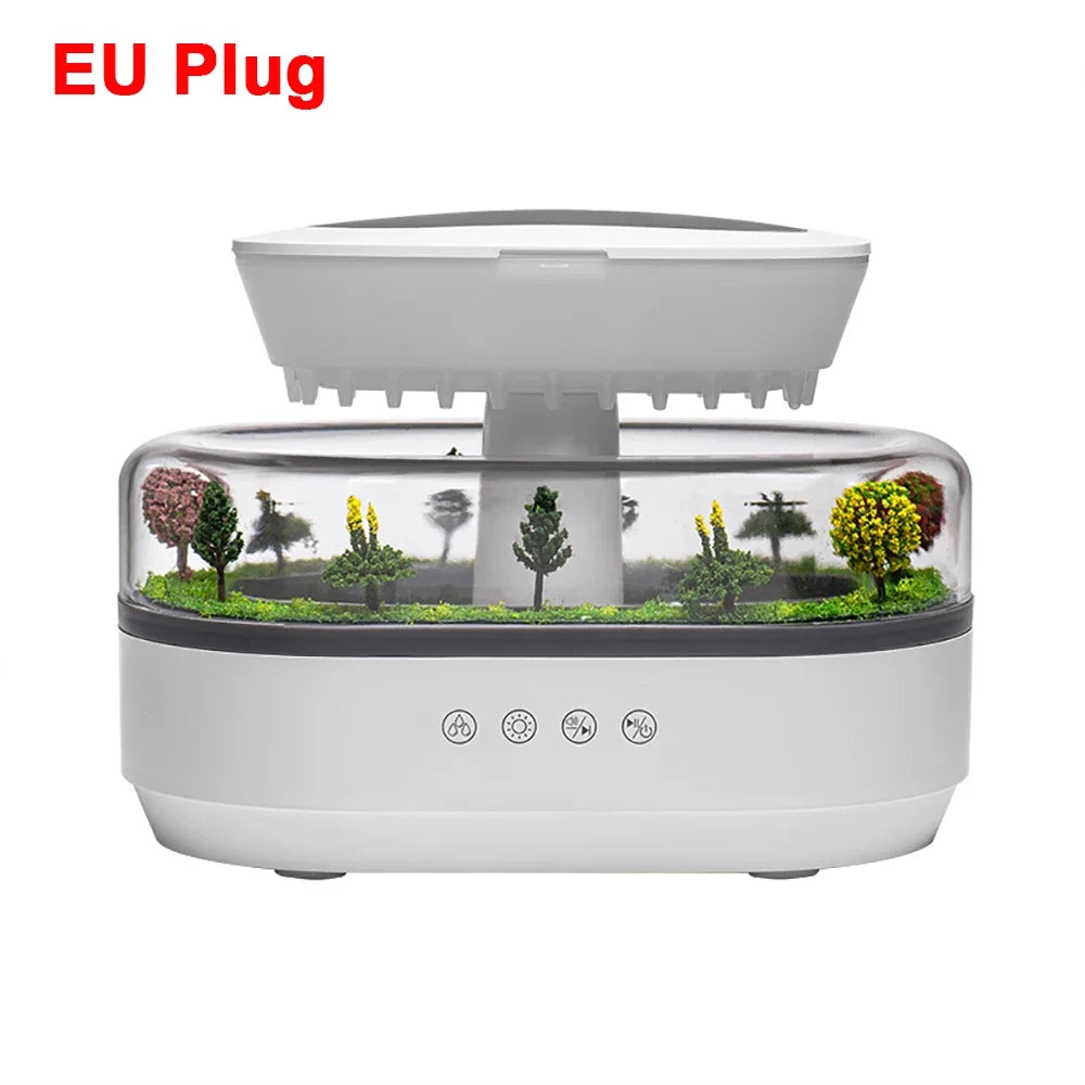 Nouveau Diffuseur d’Arômes Goutte de Pluie – Humidificateur LED Relaxant & Brume Silencieuse