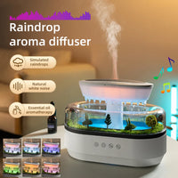 Nouveau Diffuseur d’Arômes Goutte de Pluie – Humidificateur LED Relaxant & Brume Silencieuse